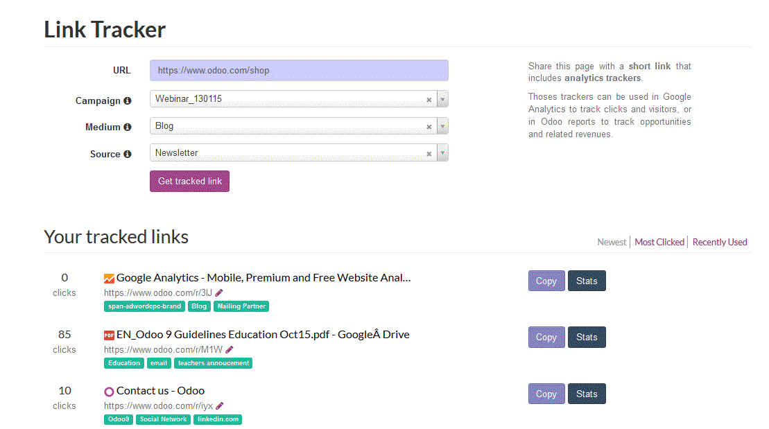 Odoo text and image block