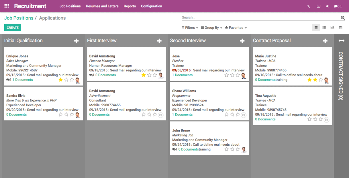 Odoo image and text block