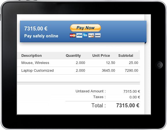 Odoo image and text block