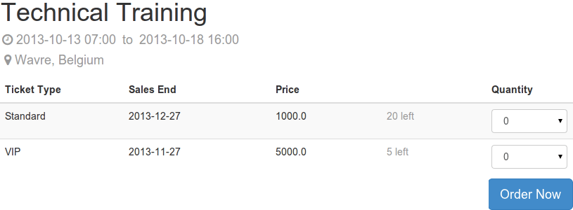Odoo - Sample 2 for three columns